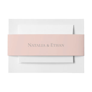 Cintas Para Invitaciones Boda de Pearl Rubor