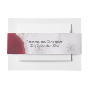 Cintas Para Invitaciones Boda de Petales Rosas de los Anillos de Oro