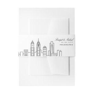 Cintas Para Invitaciones Boda de Philadelphia Skyline