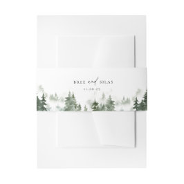 Cintas Para Invitaciones Boda de Pinos Forestales Silvestres