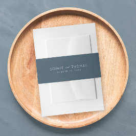 Cintas Para Invitaciones Boda de Pizarra Azul