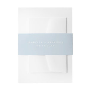 Cintas Para Invitaciones Boda de playa azul turbulenta Minimalista y modern