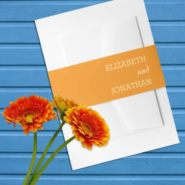 Cintas Para Invitaciones Boda de puesta de sol naranja