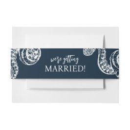 Cintas Para Invitaciones Boda de pulpo náutico
