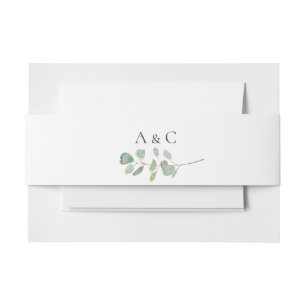Cintas Para Invitaciones Boda de rama de Eucalyptus