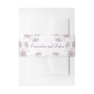 Cintas Para Invitaciones Boda de Rosa Púrpura Lavanda