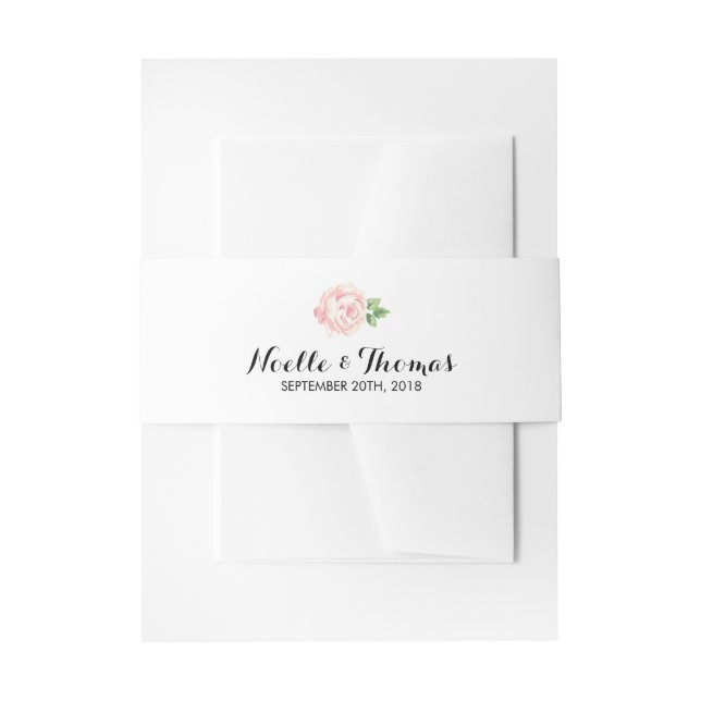 Cintas Para Invitaciones Boda de Rosas de época (Anverso Ejemplo)