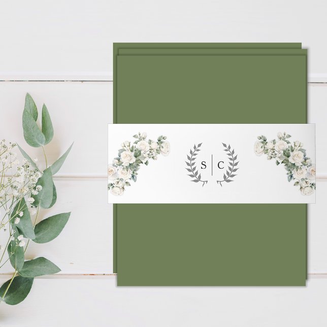 Cintas Para Invitaciones Boda de Rosas de Jardín Romántico (Subido por el creador)