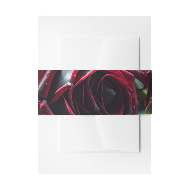 Cintas Para Invitaciones Boda de Rosas góticos (Anverso Ejemplo)