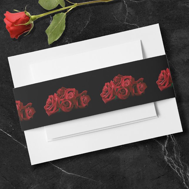 Cintas Para Invitaciones Boda de rosas rojas (Subido por el creador)