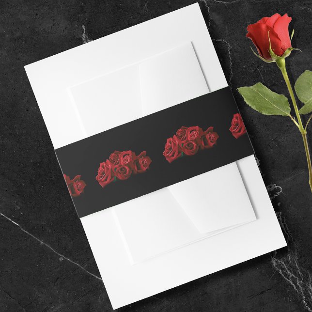 Cintas Para Invitaciones Boda de rosas rojas (Subido por el creador)