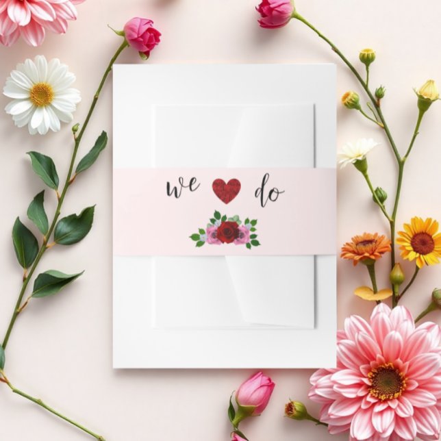 Cintas Para Invitaciones Boda de rosas rojas y rosas (Subido por el creador)