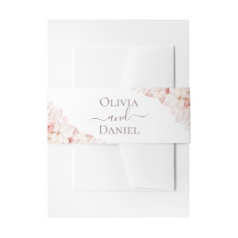 Cintas Para Invitaciones Boda de Rosas Suaves Boho Soft