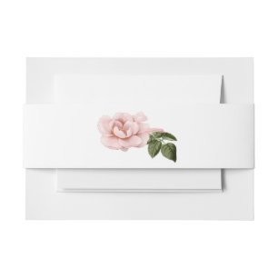 Cintas Para Invitaciones Boda de rosas y helechos rosas