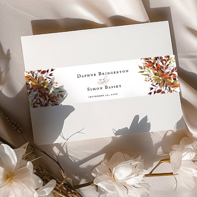 Cintas Para Invitaciones Boda de script de FALL (Subido por el creador)