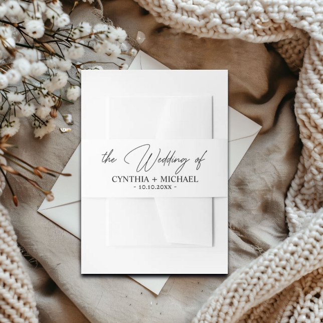 Cintas Para Invitaciones Boda de script manuscrito (Subido por el creador)