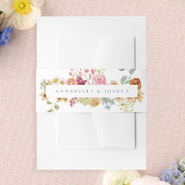 Cintas Para Invitaciones Boda de Soft Garden Florals