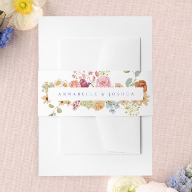 Cintas Para Invitaciones Boda de Soft Garden Florals (Subido por el creador)