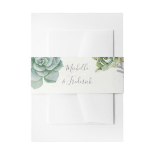 Cintas Para Invitaciones Boda de suculentos de cactus de desierto acuarela