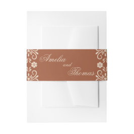 Cintas Para Invitaciones Boda de terracota mexicana rústica 
