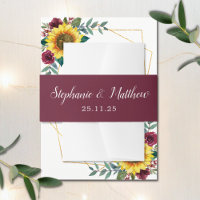 Boda de tipografía de escritura moderna de Borgoña