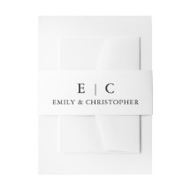 Boda de tipografía minimalista Moda blanco negro