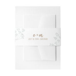 Cintas Para Invitaciones Boda de vegetación de primavera