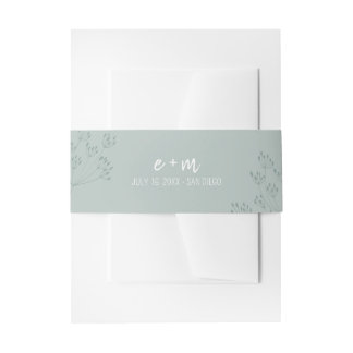 Cintas Para Invitaciones Boda de vegetación de primavera