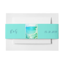 Cintas Para Invitaciones boda de vibración de la costa azul