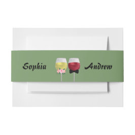 Cintas Para Invitaciones Boda de Vino Bohemio Vintage