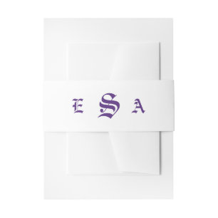 Cintas Para Invitaciones Boda de violetas elegantes