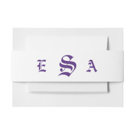 Cintas Para Invitaciones Boda de violetas elegantes