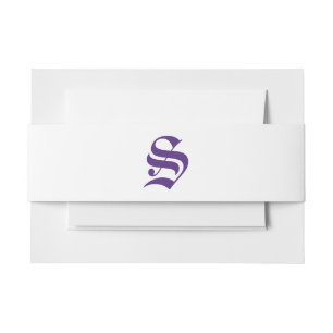 Cintas Para Invitaciones Boda de violetas elegantes