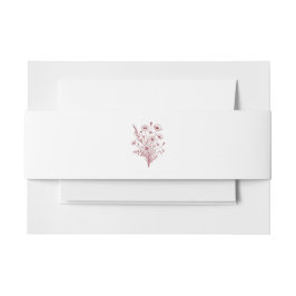 Cintas Para Invitaciones Boda de Wildflower Elegance