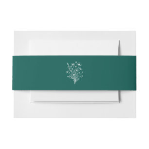 Cintas Para Invitaciones Boda de Wildflower Elegance