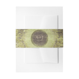 Cintas Para Invitaciones Boda de Woodland de Árboles Rústicos Forestales En