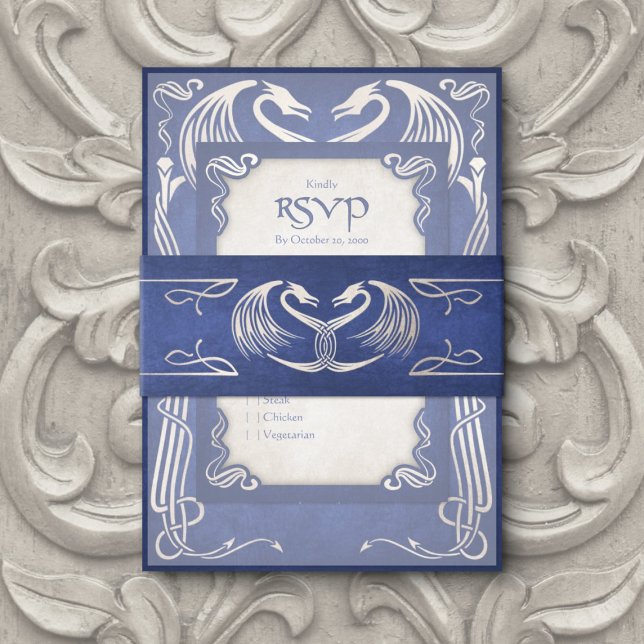 Cintas Para Invitaciones Boda del Dragón Viking Celtic (Subido por el creador)