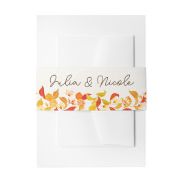 Cintas Para Invitaciones Boda del follaje de cítricos de amor de la Lemonía