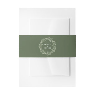 Cintas Para Invitaciones Boda del follaje de la guirnalda de la rama de