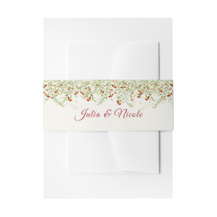Cintas Para Invitaciones Boda del follaje marino amarillo anaranjado