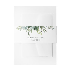 Cintas Para Invitaciones Boda del follaje verde Eucalyptus
