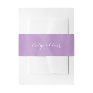 Cintas Para Invitaciones Boda del lavado de la acuarela de la lila