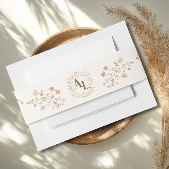 Cintas Para Invitaciones Boda del marco antiguo floral de Rococo (Subido por el creador)