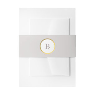 Cintas Para Invitaciones Boda del monograma de tazas y Relieves metalizados
