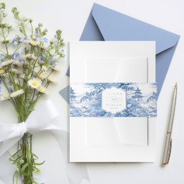 Cintas Para Invitaciones Boda del patrón Chinoiserie ID1094