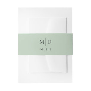 Cintas Para Invitaciones Boda del verde simple y verde oliva