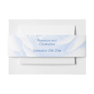 Cintas Para Invitaciones Boda Diseño Rosa Azul Coloreado