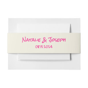 Cintas Para Invitaciones Boda divertida y original con letra manuscrita ret