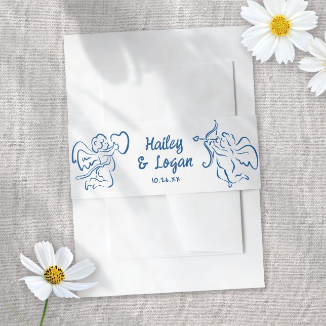 Cintas Para Invitaciones Boda divertido Cupido Moderno y caprichoso (Subido por el creador)