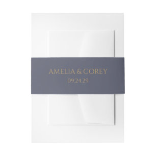 Cintas Para Invitaciones Boda Dreamy Blue Palm Trees